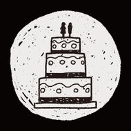 wedding cake doodle N5