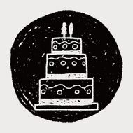 wedding cake doodle N6