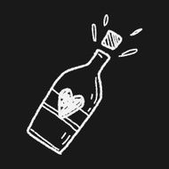wedding wine doodle N3
