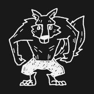 Werewolf doodle N12