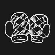 winter gloves doodle N11