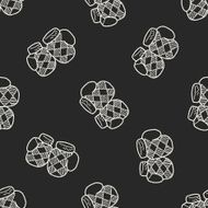 winter gloves doodle seamless pattern background N2