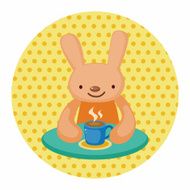 animal having afternoon tea theme elements N22