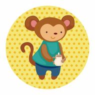 animal having afternoon tea theme elements N27