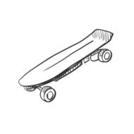 Doodle Skateboard N3