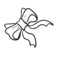 Doodle bow-knot