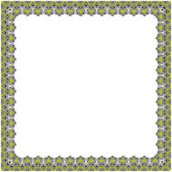 Ornamental Frame for photo with abstract elements N4