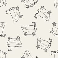 tube doodle seamless pattern background