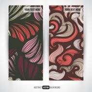 Abstract vector decorative banners set backgrounds N2