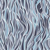 Seamless waves hand-drawn pattern N4