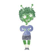 cartoon alien woman