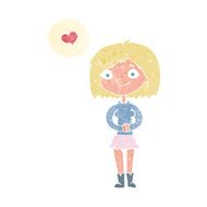 cartoon woman in love N2