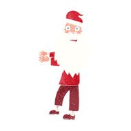cartoon man in santa hat
