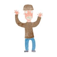 cartoon man wearing winter hat N2