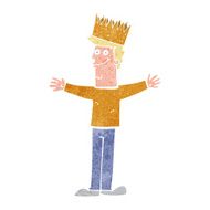 cartoon man wearing crown