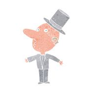cartoon man wearing top hat N3