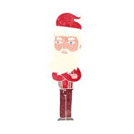 cartoon hipster santa N2