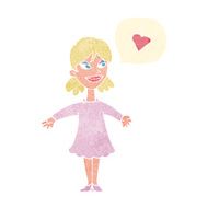 cartoon woman in love N4