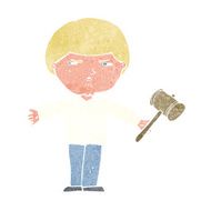 cartoon auctioneer