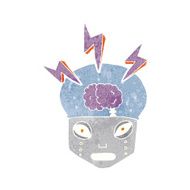 cartoon clever robot