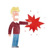 Cartoon Man Pointing N4