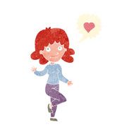 cartoon woman in love N7