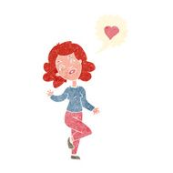 cartoon woman in love N8