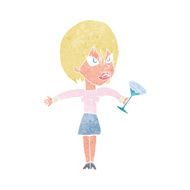 caroton woman with drink