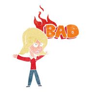 cartoon bad woman