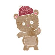 cartoon bear in hat N4