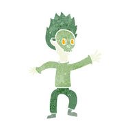 cartoon boy in halloween mask