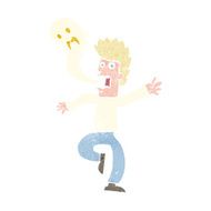 cartoon ghost leaving man