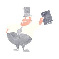 cartoon man wearing top hat N5