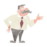 cartoon mustache man N2