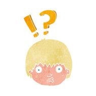 cartoon curious face