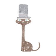 cartoon cat in top hat