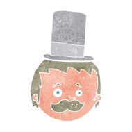 cartoon man wearing top hat N6