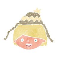cartoon man wearing winter hat N7