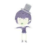 cartoon halloween vampire girl N6