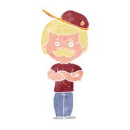 cartoon manly man
