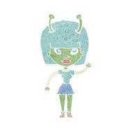 cartoon alien woman N5