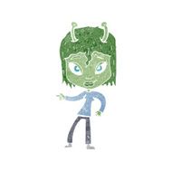 cartoon alien woman N8