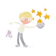 cartoon man in bolwer hat