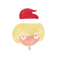 cartoon boy in santa hat N2