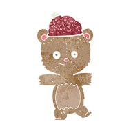 cartoon bear in hat N7