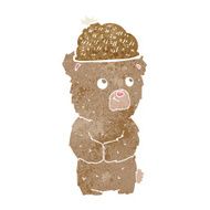 cartoon bear in hat N8