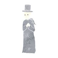 spooky skeleton man in top hat