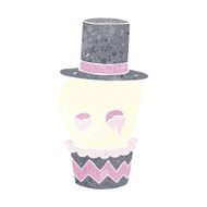 spooky cupcake cartoon