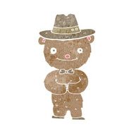 cartoon bear in hat N11