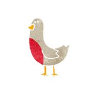 cartoon christmas robin N2